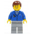 Airport - Blue 3 Button Jacket & Tie, Light Bluish Gray Legs, Reddish Brown Male Hair, Thin Grin with Teeth – ГРАДСКИ