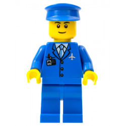 Airport - Blue 3 Button Jacket and Tie, Blue Hat, Blue Legs, Black Eyebrows – ГРАДСКИ