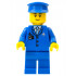 Airport - Blue 3 Button Jacket and Tie, Blue Hat, Blue Legs, Black Eyebrows – ГРАДСКИ