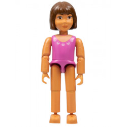 Belville Female - Dark Pink Swimsuit and Brown Hair – БЕЛВИЛ
