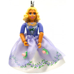 Belville Female - White Shorts, Medium Violet Shirt, Light Yellow Hair, Light Violet Layered Skirt Long, Crown – БЕЛВИЛ