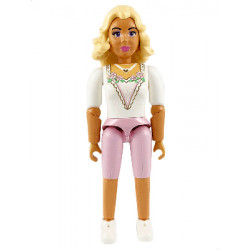 Belville Female - White Top with Green Leafy Collar Pattern, Light Yellow Hair – БЕЛВИЛ