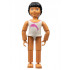 Belville Female - White Swimsuit with Dark Pink Dolphin Pattern, Black Hair – БЕЛВИЛ