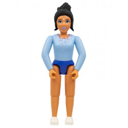 Belville Female - Snow Queen, Bright Light Blue Top, Black Hair – БЕЛВИЛ
