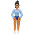Belville Female - Snow Queen, Bright Light Blue Top, Black Hair – БЕЛВИЛ