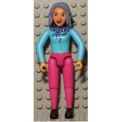 Belville Female - Sky Blue Top with Scarf and Spider Pattern, Magenta Legs, Sand Blue Hair – БЕЛВИЛ