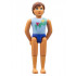 Belville Male - Light Blue Shirt with Net and Seashell Pattern, Blue Swimsuit, Brown Hair – БЕЛВИЛ