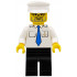 Boat Captain with Blue Tie and Anchor on Pocket, White Hat – ГРАДСКИ