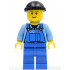 Overalls with Tools in Pocket Blue, Black Knit Cap – ГРАДСКИ