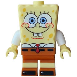 SpongeBob SquarePants - Bright Light Yellow, White Shirt, Dark Orange Short Legs – СПОНДЖБОБ КВАДРАТНИ ГАЩИ