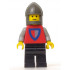 Classic - Knight, Shield Red/Gray, Black Legs, Dark Gray Chin-Guard – ЗАМЪЦИ
