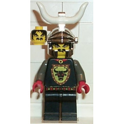 Knights Kingdom I - Cedric the Bull (Robber Chief), Chrome Silver Dragon Helmet, Horns – ЗАМЪЦИ