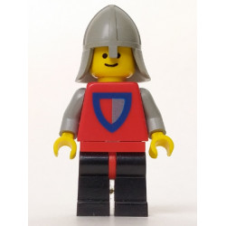 Classic - Knight, Shield Red/Gray, Black Legs with Red Hips, Light Gray Neck-Protector – ЗАМЪЦИ