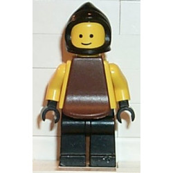 Blacksmith - Black Legs and Hips, Yellow Torso and Arms, Black Hands, Black Cowl, Brown Plastic Cape – ЗАМЪЦИ