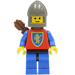 Crusader Lion - Blue Legs with Black Hips, Dark Gray Chin-Guard, Quiver – ЗАМЪЦИ