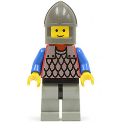Scale Mail - Red with Blue Arms, Light Gray Legs with Black Hips, Dark Gray Chin-Guard – ЗАМЪЦИ