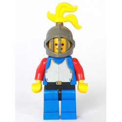 Breastplate - Blue with Red Arms, Blue Legs with Black Hips, Dark Gray Grille Helmet, Yellow Plume – ЗАМЪЦИ