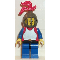 Breastplate - Red with Blue Arms, Blue Legs with Black Hips, Dark Gray Grille Helmet, Red Plume – ЗАМЪЦИ