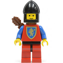 Crusader Lion - Red Legs with Black Hips, Black Chin-Guard, Quiver – ЗАМЪЦИ