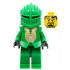 Knights Kingdom II - Rascus with Gold Pattern Armor, Plain Torso, Dark Green Hips and Helmet – ЗАМЪЦИ