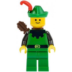 Forestman - Black, Green Hat, Red Feather, Quiver – ЗАМЪЦИ