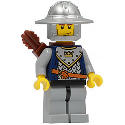 Fantasy Era - Crown Knight Scale Mail with Crown, Helmet with Broad Brim, Vertical Cheek Lines, Quiver – ЗАМЪЦИ