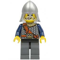 Fantasy Era - Crown Knight Scale Mail with Chest Strap, Helmet with Neck Protector, White Moustache and Beard – ЗАМЪЦИ