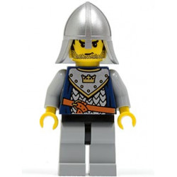 Fantasy Era - Crown Knight Scale Mail with Crown, Helmet with Neck Protector, Black Messy Hair and Stubble – ЗАМЪЦИ