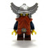 Fantasy Era - Dwarf, Dark Orange Beard, Metallic Silver Helmet with Wings, Dark Blue Arms – ЗАМЪЦИ