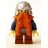 Fantasy Era - Dwarf, Dark Orange Beard, Metallic Silver Helmet with Studded Bands, Dark Blue Arms, Pale Brown Beard – ЗАМЪЦИ