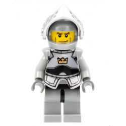 Fantasy Era - Crown Knight Plain with Breastplate, Helmet with Visor, Vertical Cheek Lines – ЗАМЪЦИ