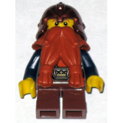 Fantasy Era - Dwarf, Dark Orange Beard, Copper Helmet with Studded Bands, Dark Blue Arms – ЗАМЪЦИ