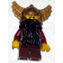 Fantasy Era - Dwarf, Dark Brown Beard, Metallic Gold Helmet with Wings, Dark Red Arms, Vertical Cheek Lines – ЗАМЪЦИ