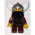 Fantasy Era - Dwarf, Dark Brown Beard, Metallic Silver Helmet with Wings, Dark Red Arms – ЗАМЪЦИ