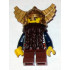 Fantasy Era - Dwarf, Dark Brown Beard, Metallic Gold Helmet with Wings, Dark Blue Arms, Dual Sided Head – ЗАМЪЦИ