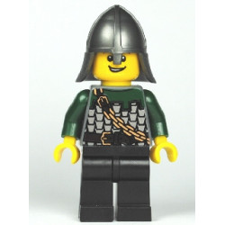 Kingdoms - Dragon Knight Scale Mail with Chain and Belt, Helmet with Neck Protector, Open Grin – ЗАМЪЦИ
