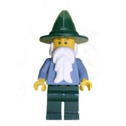 Wizard - Sand Blue with Dark Green Legs and Hat (Undetermined Eyebrows) – ЗАМЪЦИ