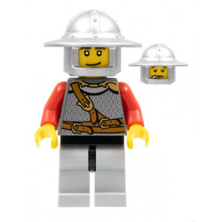 Kingdoms - Lion Knight Scale Mail with Chest Strap and Belt, Helmet with Broad Brim, Eyebrows and Goatee – ЗАМЪЦИ