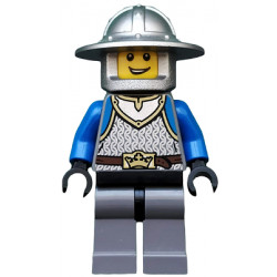 Castle - King's Knight Scale Mail, Crown Belt, Helmet with Broad Brim, Open Grin – ЗАМЪЦИ