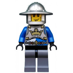 Castle - King's Knight Breastplate with Crown and Chain Belt, Helmet with Broad Brim, Cheek Lines – ЗАМЪЦИ
