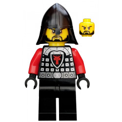 Castle - Dragon Knight Scale Mail with Dragon Shield and Shoulder Armor, Helmet with Neck Protector, Black Beard – ЗАМЪЦИ