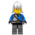 Castle - King's Knight Blue and White with Chest Strap and Crown Belt, Helmet with Neck Protector, Scared Face – ЗАМЪЦИ
