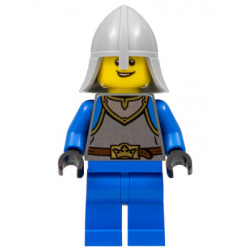 Castle - King's Knight Scale Mail, Crown Belt, Helmet with Neck Protector, Open Grin – ЗАМЪЦИ