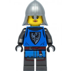 Black Falcon - Female, Pearl Dark Gray Detailed Legs, Flat Silver Neck Protector – ЗАМЪЦИ