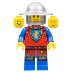 Lion Knight - Male, Flat Silver Broad Brim Helmet – ЗАМЪЦИ