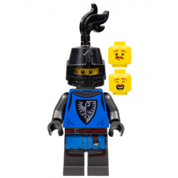 Black Falcon - Male, Pearl Dark Gray Detailed Legs, Black Helmet with Eye Slit, Black Plume – ЗАМЪЦИ