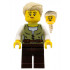 Carpenter - Female, Olive Green Vest, Dark Brown Legs, Tan Coiled Hair Ponytail – ЗАМЪЦИ