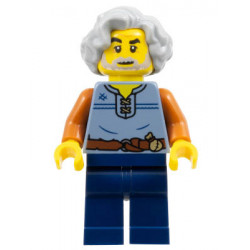 Tapestry Weaver - Sand Blue Vest, Dark Blue Legs, Light Bluish Gray Wavy Hair – ЗАМЪЦИ