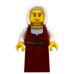 Innkeeper - Female, Dark Red Dress, White Hood – ЗАМЪЦИ
