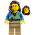 Shieldsmith - Female, Sand Green Vest, Dark Tan Legs, Dark Brown Hair over Shoulder – ЗАМЪЦИ